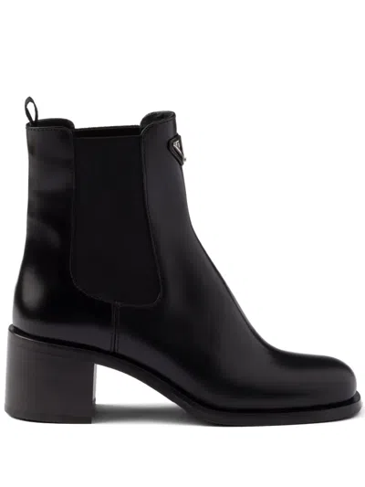 PRADA BRUSHED CHELSEA BOOTS