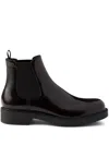 Prada Man Ankle Boots Black Size 7 Soft Leather In Brown