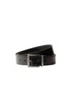 Prada Brushed-leather Belt In Ochre