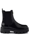 Prada Ankle Boots With Chunky Sole And Pull Tabs In Multi