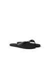 Prada Mini Brushed Leather Flip-flops For Summer Style In Black