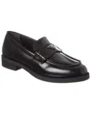 Prada Triangle Logo Loafer In Black