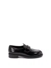 Prada Women Brushed Leather Loafers In Black