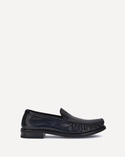 PRADA BRUSHED LEATHER LOAFERS