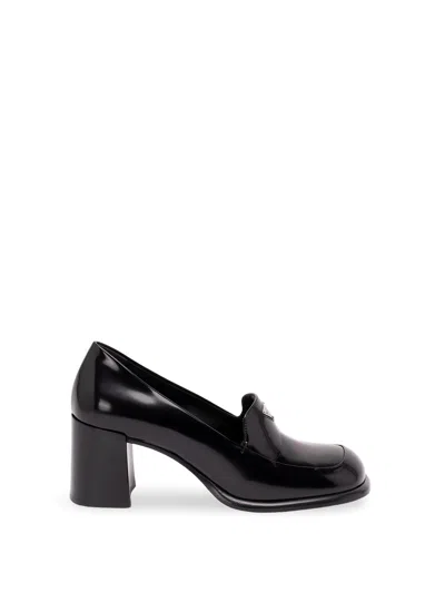 PRADA BRUSHED LEATHER LOAFERS