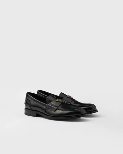 PRADA LOAFER AUS GEBÜRSTETEM LEDER