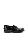PRADA BRUSHED LEATHER LOAFERS