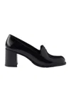 Prada Patent Leather Loafer Pumps In Multi