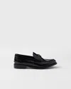 Prada Brushed Leather Lofers