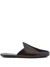 Prada Brushed Leather Slippers