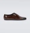 Prada Logo Details Business Dress Shoes In Brown