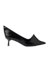 Prada Modellerie Spiked Leather Pumps In Black