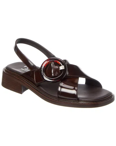 Prada Brushed Leather Sandal