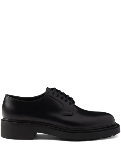 PRADA BRUSHED LEATHER SHOES