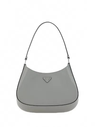 Prada Brushed Leather Shoulder Bag In Multi