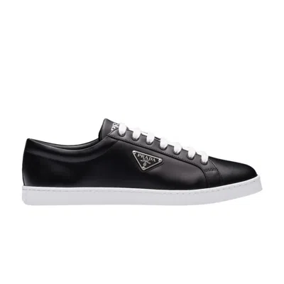 Pre-owned Prada Brushed Leather Sneaker 'black'