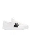 Prada White Leather Sneakers In White