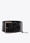Prada Leather Wrist Strap In Black