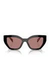 Prada Pr A09s Acetate Cate Eye Sunglasses In Purple