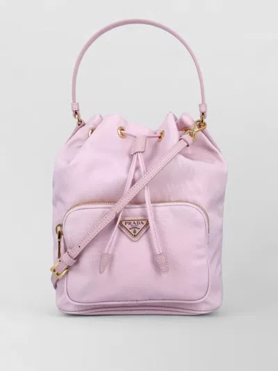 Prada Bucket Bag Adjustable Strap Front Pocket