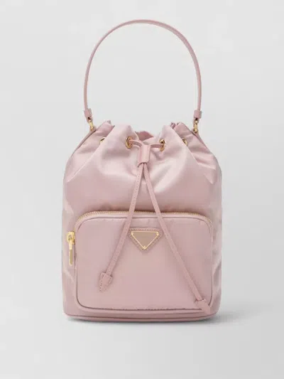 Prada Bucket Bag Adjustable Strap Front Pocket