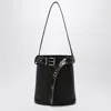 Prada Studded Belt Leather Bucket Bag