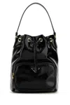 Prada Borsa A Secchiello Duet In Naplak Nero Donna