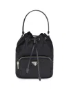 Prada Re-nylon Bucket Bag In Black