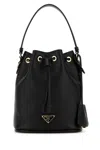 Prada Borsa A Secchiello Re-edition 1978 In Re-nylon Nero Donna In Black