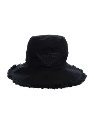 Pre-owned Prada Bucket Hat In Black