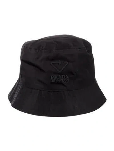 Pre-owned Prada Bucket Hat In Black