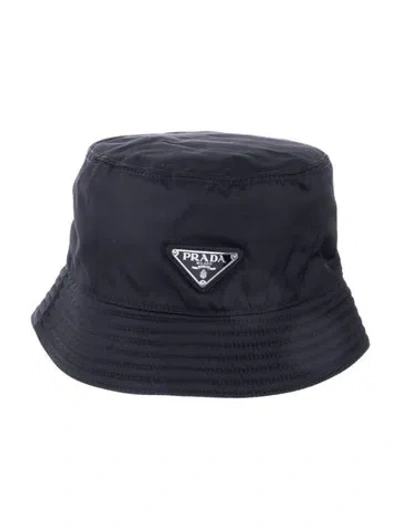 Pre-owned Prada Bucket Hat In Black