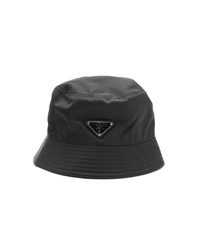 Prada Bucket Hat In Black
