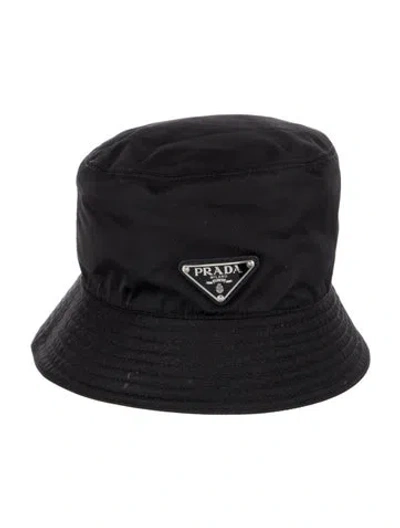 Pre-owned Prada Bucket Hat In Black