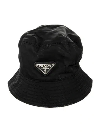 Pre-owned Prada Bucket Hat In Black