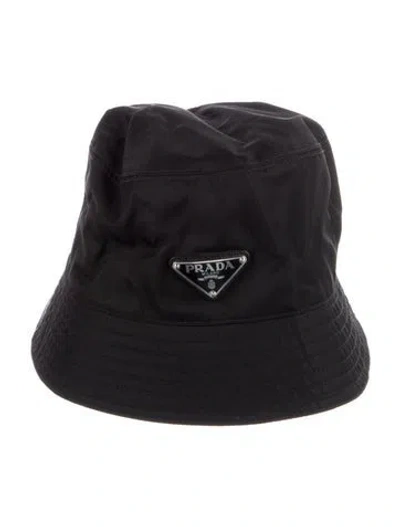 Pre-owned Prada Bucket Hat In Black