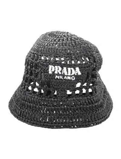 Pre-owned Prada Bucket Hat In Black