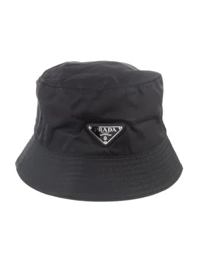 Pre-owned Prada Bucket Hat In Black