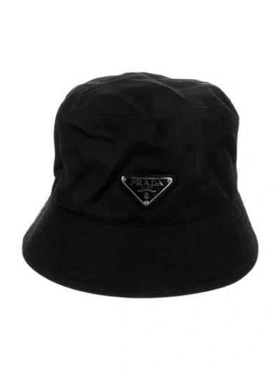 Pre-owned Prada Bucket Hat In Black