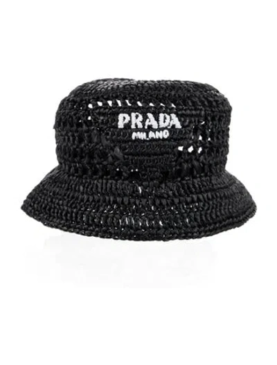 Pre-owned Prada Bucket Hat In Black