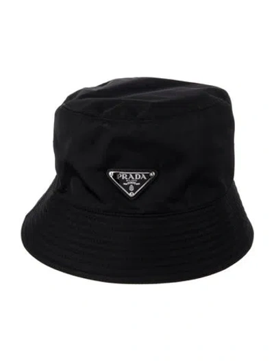 Pre-owned Prada Bucket Hat In Black