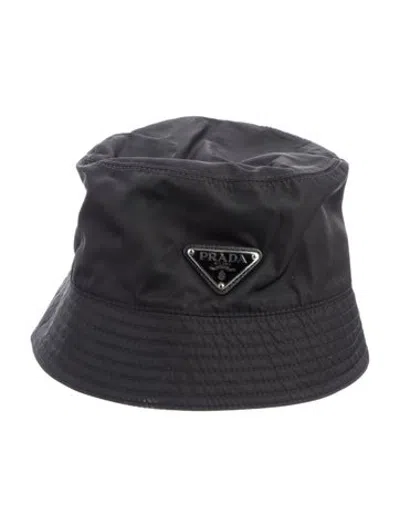 Pre-owned Prada Bucket Hat In Black