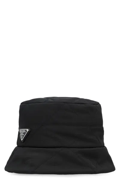 Prada Bucket Hat In Black