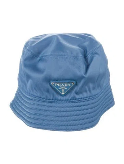 Pre-owned Prada Bucket Hat In Blue