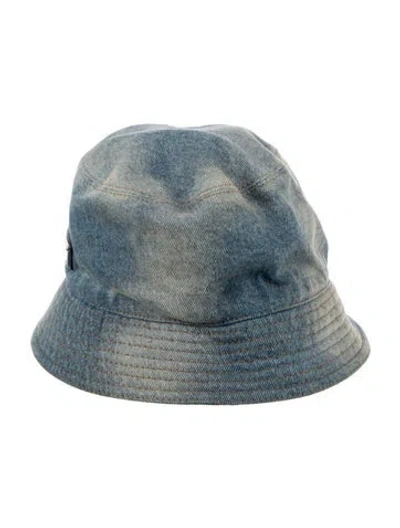 Pre-owned Prada Bucket Hat In Blue
