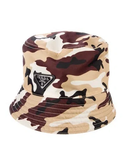 Pre-owned Prada Bucket Hat In Neutral