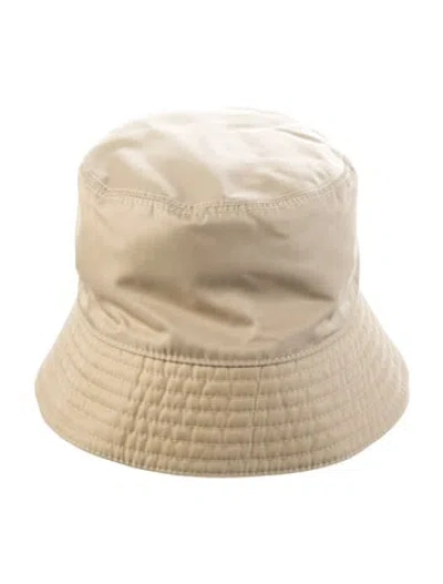 Pre-owned Prada Bucket Hat In Neutrals