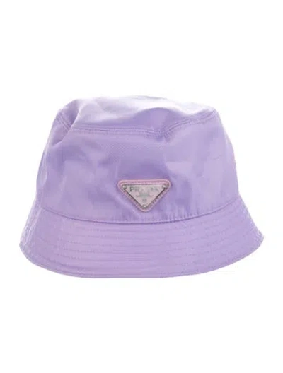 Pre-owned Prada Bucket Hat In Purple