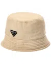 Prada Bucket Hat In Sand