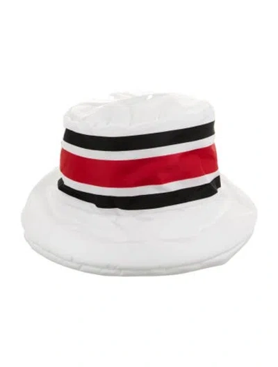 Pre-owned Prada Bucket Hat W/ Tags In White